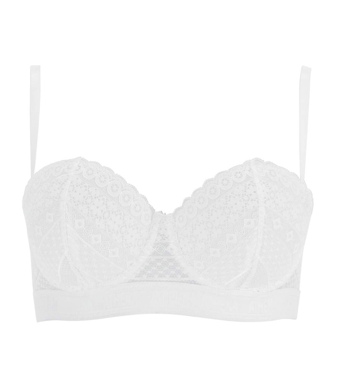 Soutien-gorge bandeau à armatures souples femme Dentelle