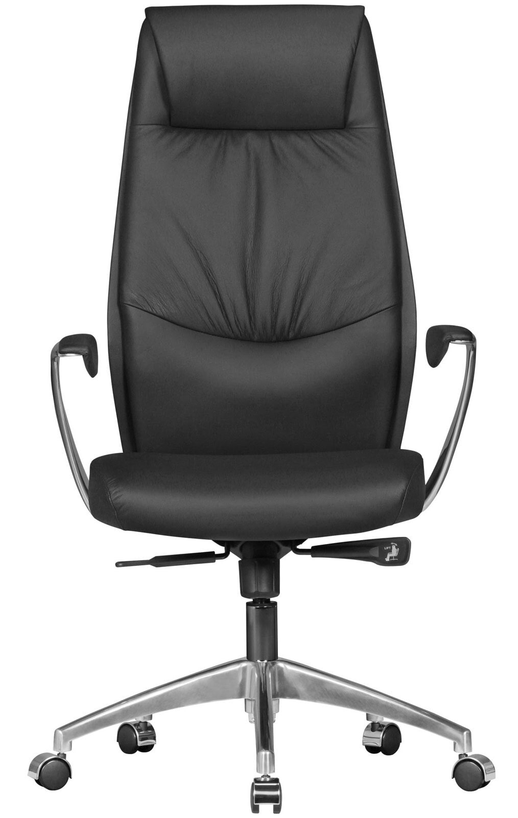Chefsessel Halden Leder schwarz
