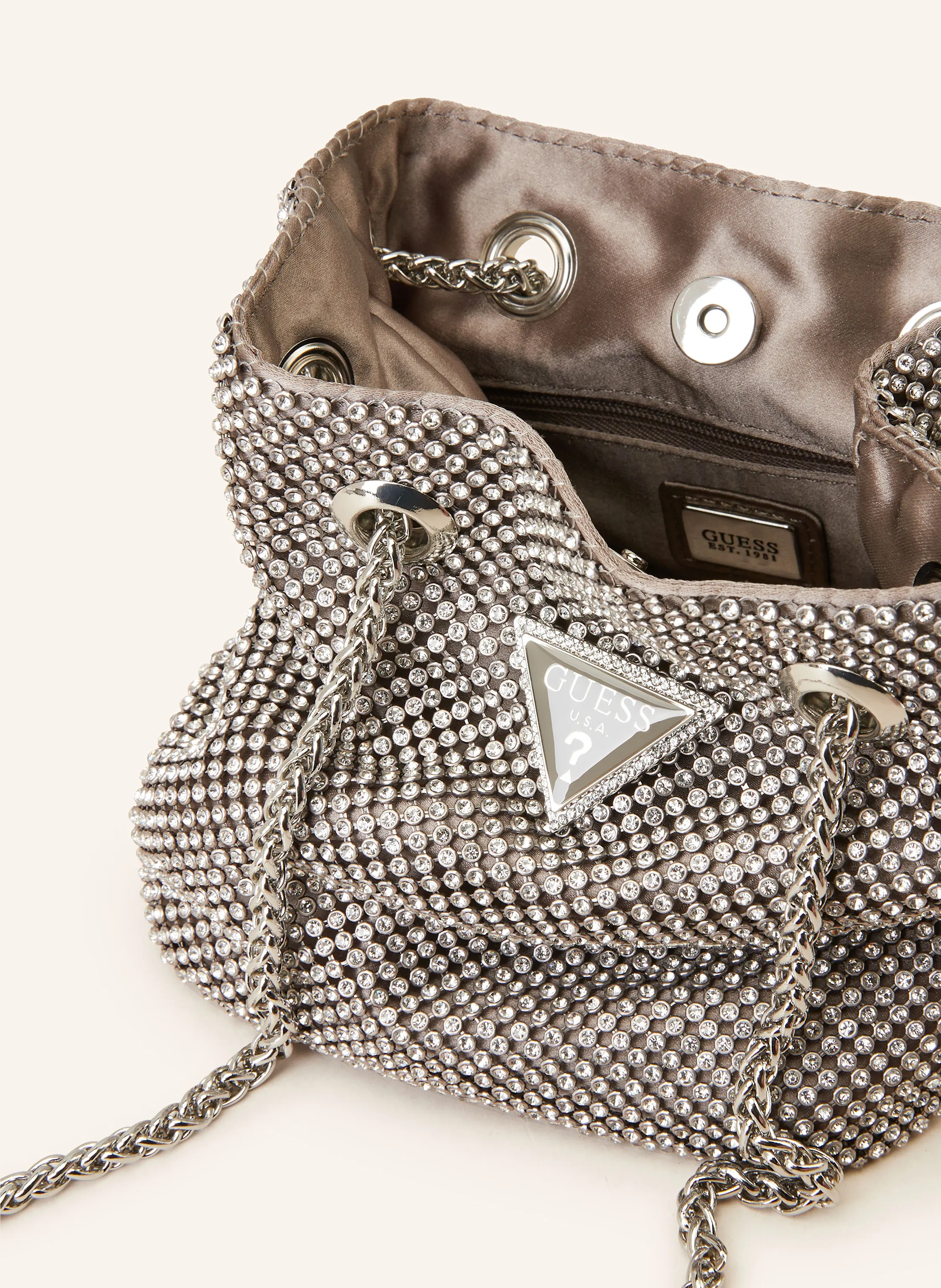 GUESS Handtasche ZALINA mit Schmucksteinen
