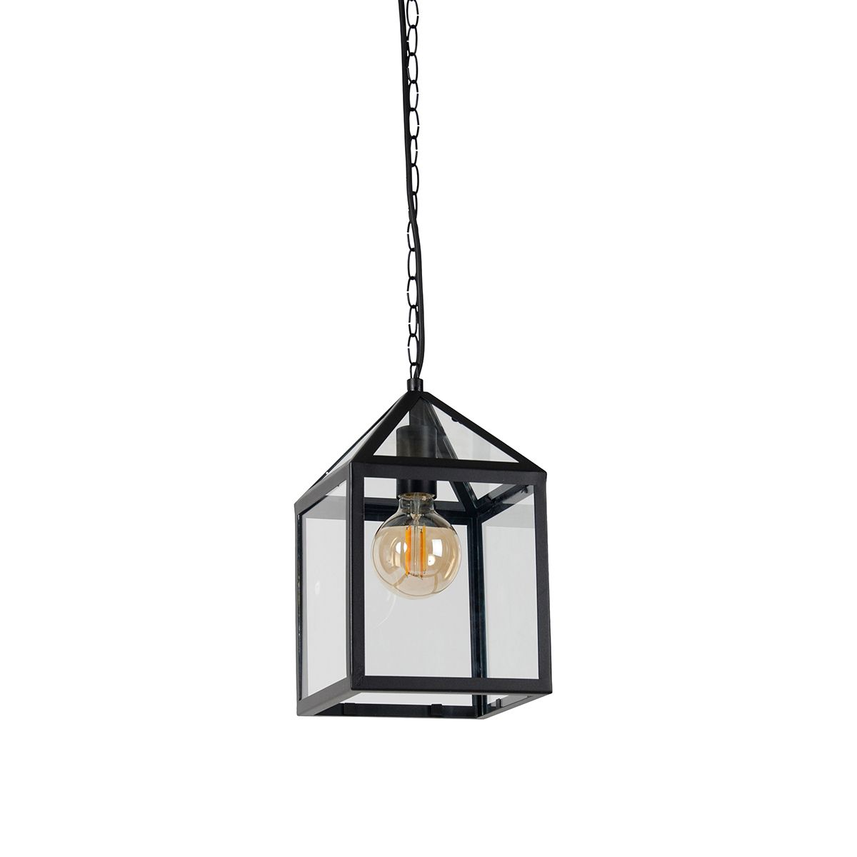 Smart buiten hanglamp zwart IP23 incl. Wifi G95 - Amsterdam