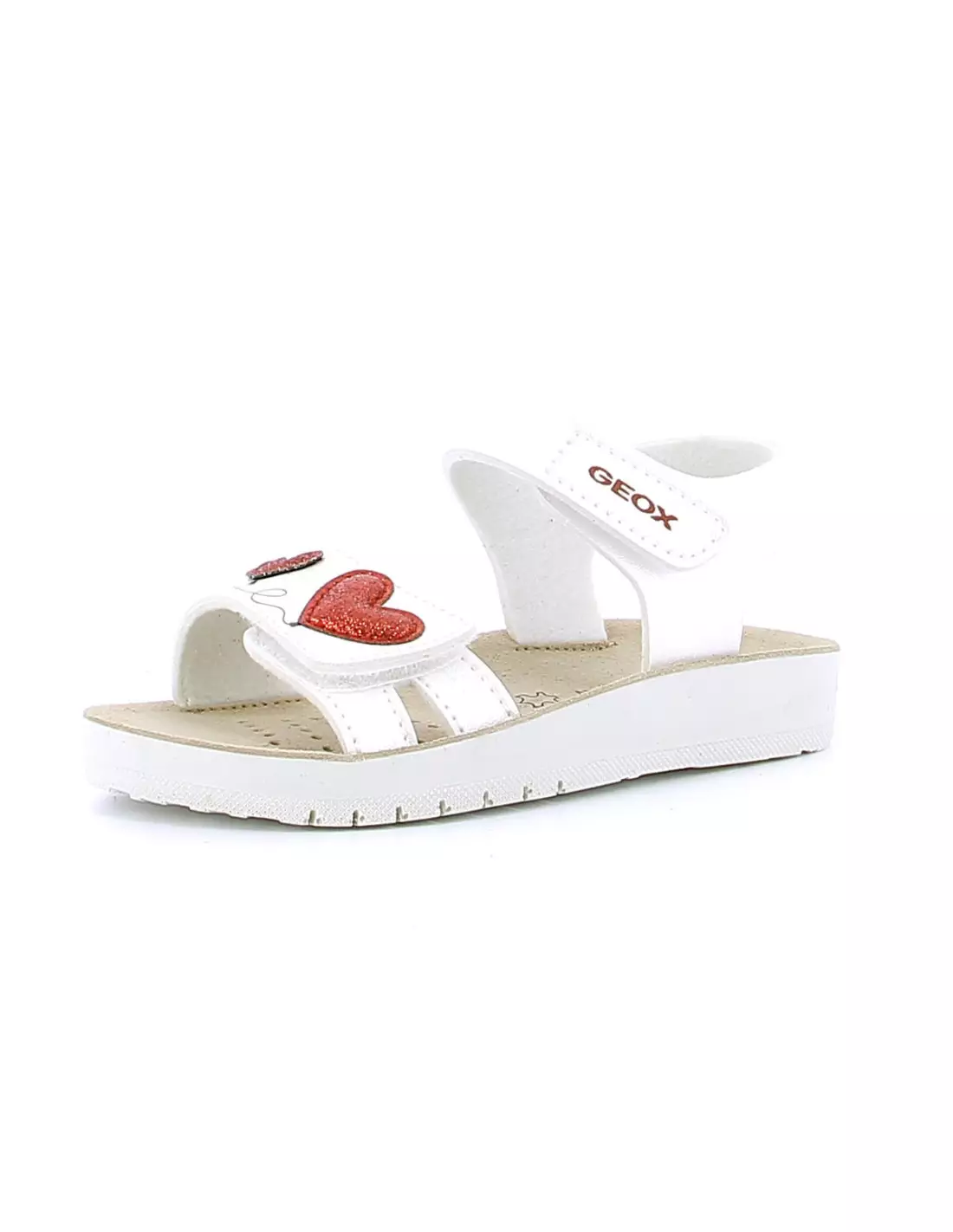 GEOX COSTAREI - Sandales & nu-pieds WHITE/RED