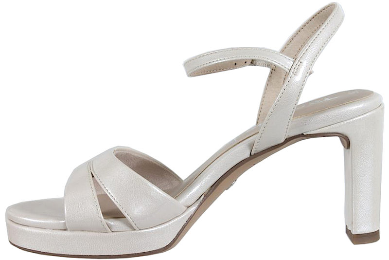 TAMARIS SANDAL I LYST PU PÅ HÆL