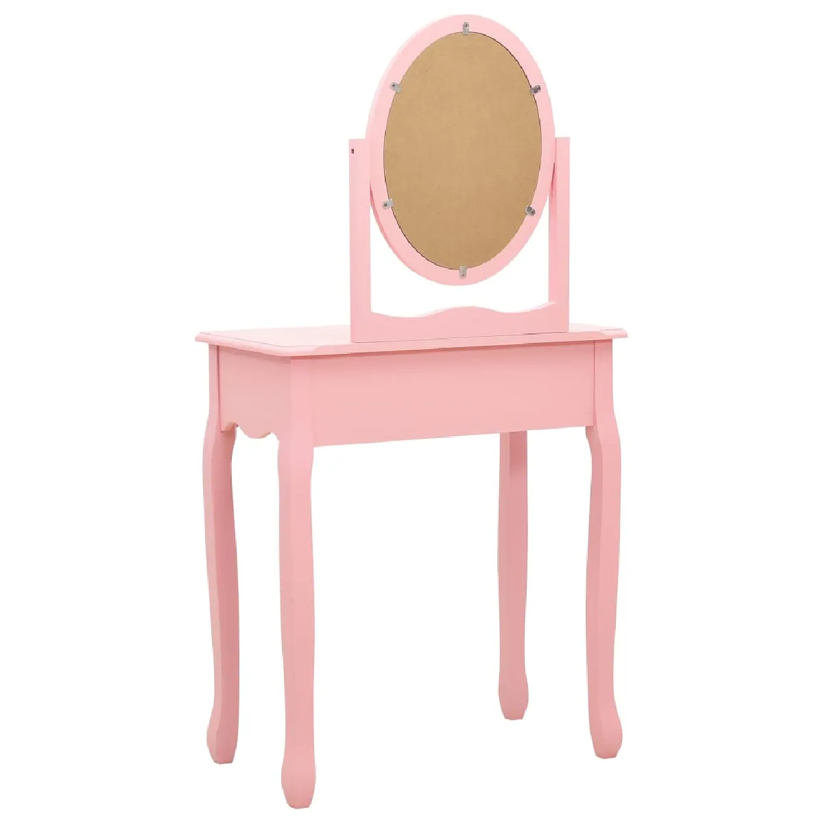 vidaXL Coiffeuse avec tabouret - Rose