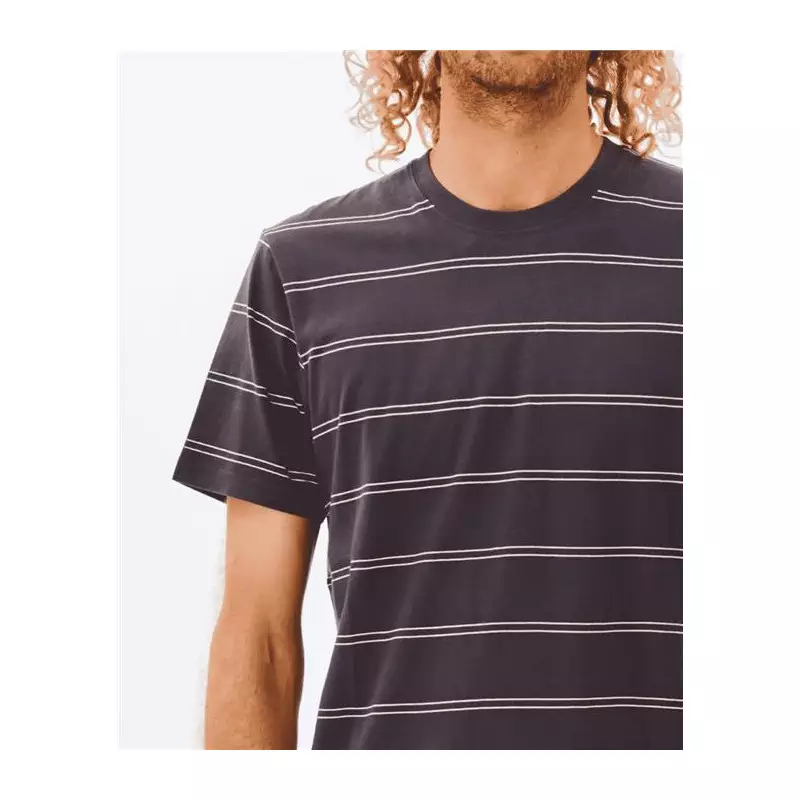 Teeshirt RIPCURL Plain Stripe Tee Washed Black
