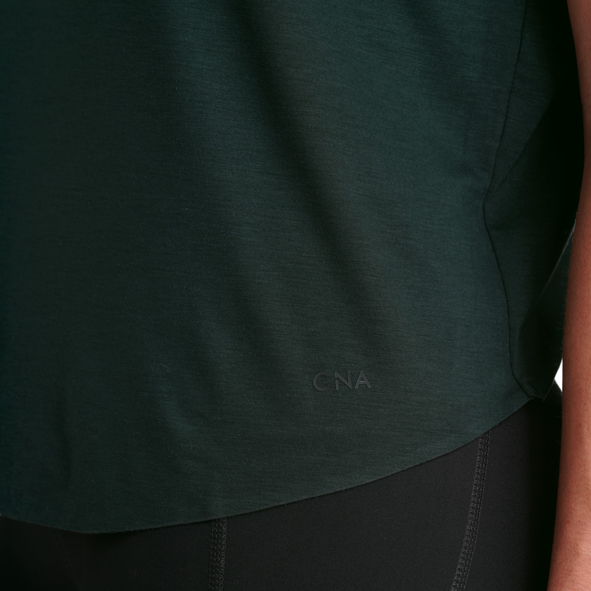 Gina Sports Damen Sport T-Shirt unifarben dunkelgrün