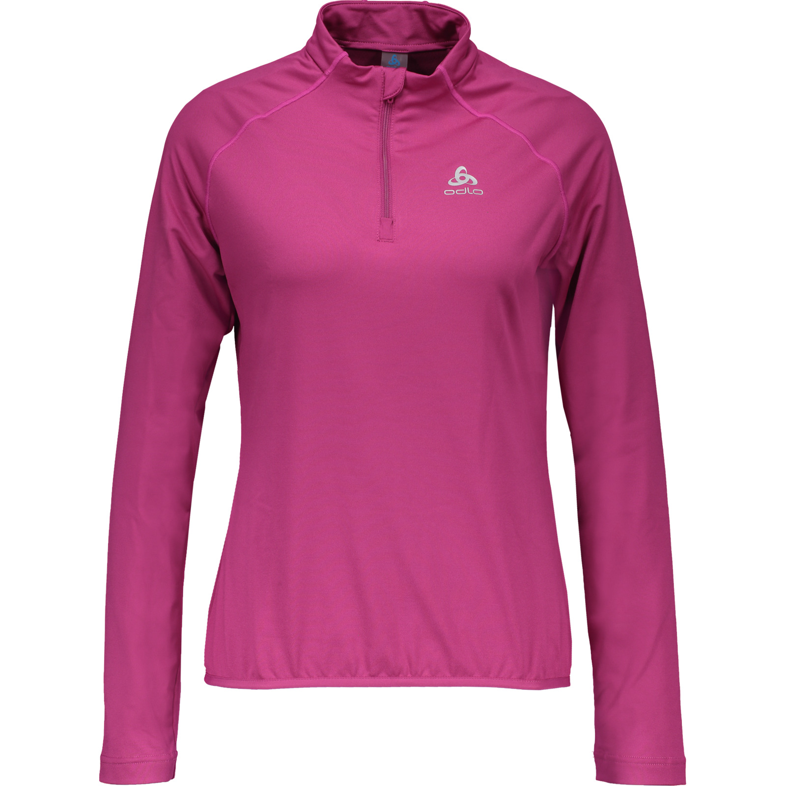 Odlo Damen-Langarmshirt Carve Light Mid Layer 1/2 Zip Da L, himbeer