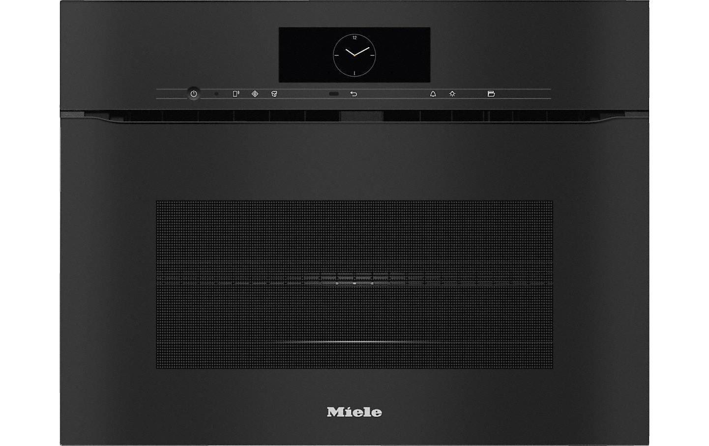 Einbaubackofen mit Mikrowelle H 7840-60 BMX Schwarz<br>Griffloser Einbaubackofen mit Mikrowelle und Speisenthermometer