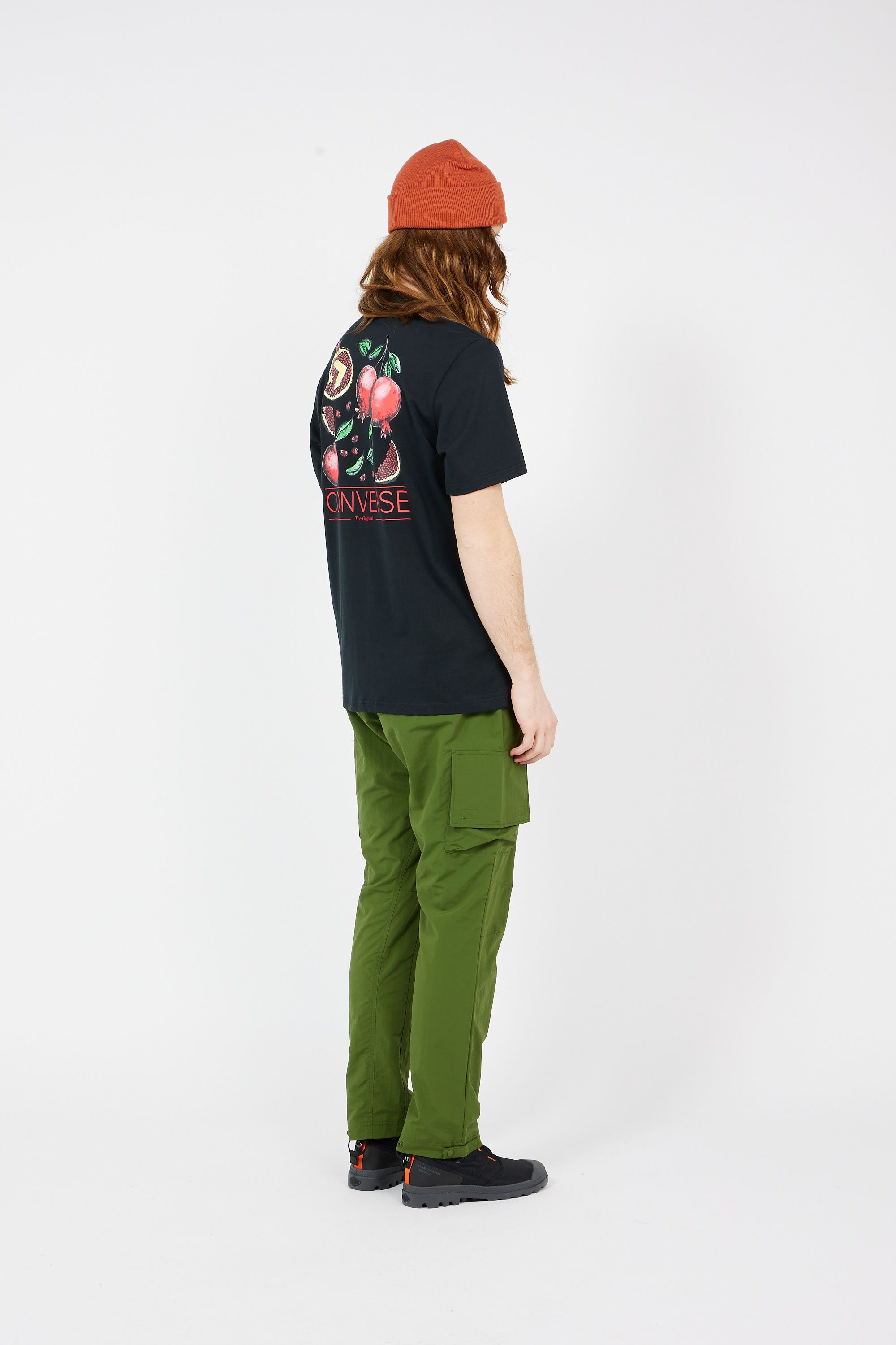 CONVERSE t-shirt POMEGRANATE Noir