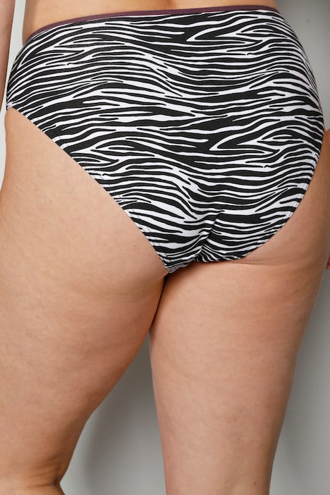 Jazzpants, 3er-Pack, Animal/Farbe, Spitzen-Einsätze