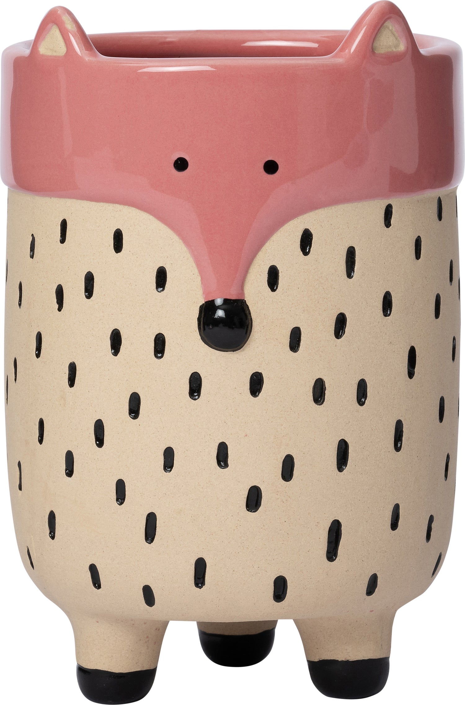 Intratuin bloempot Vos roze 10 x 9,6 x 14,5 cm