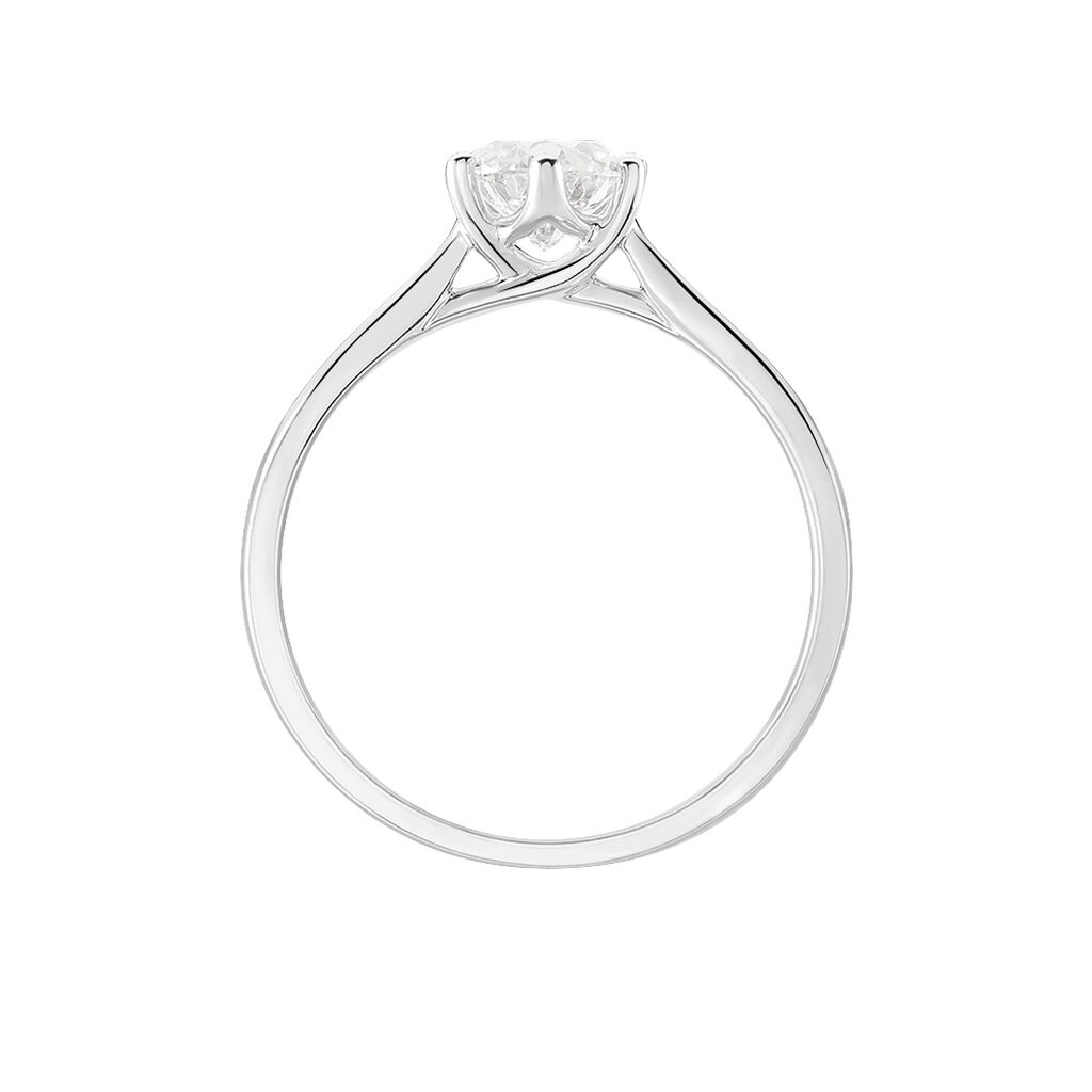 Bague Solitaire Athena Or Blanc Diamant