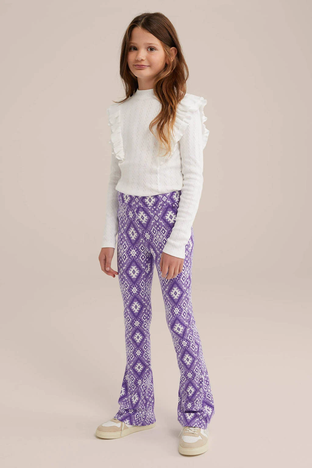 WE Fashion broek met all over print
