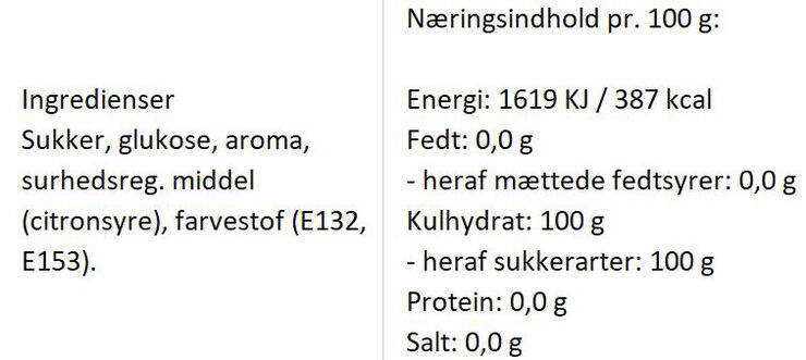 Almuegaarden Blå Student bolcher med smag af brombær No color