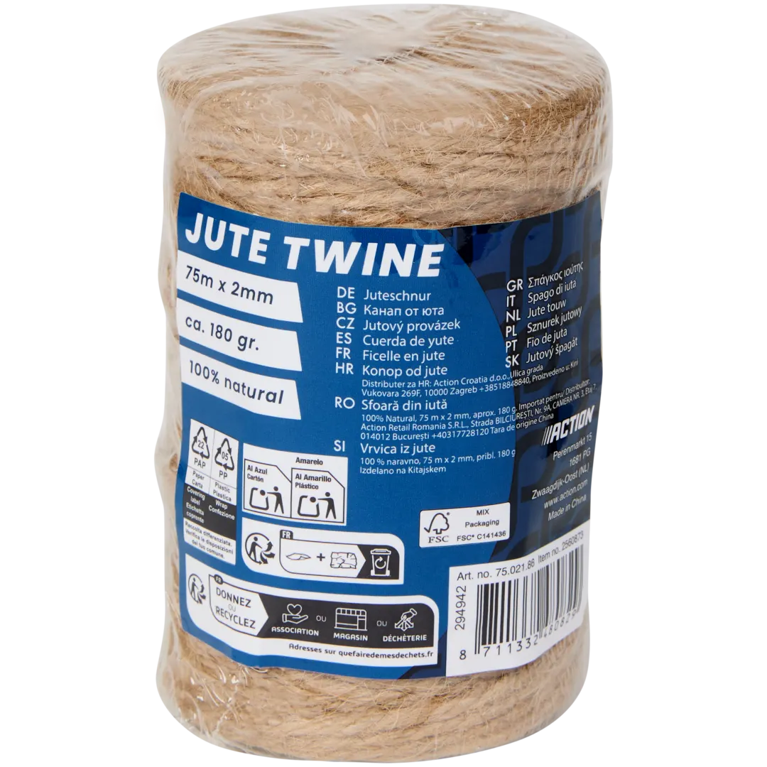 Jute touw 75 meter
