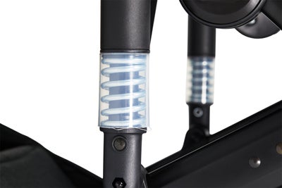 Beemoo Maxi 4 Twin Søskenvogn inkl. Søskensete, Black/Black
