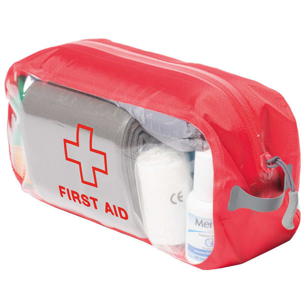 Trousse de toilette EXPED CLEAR CUBE FIRST AID M RED