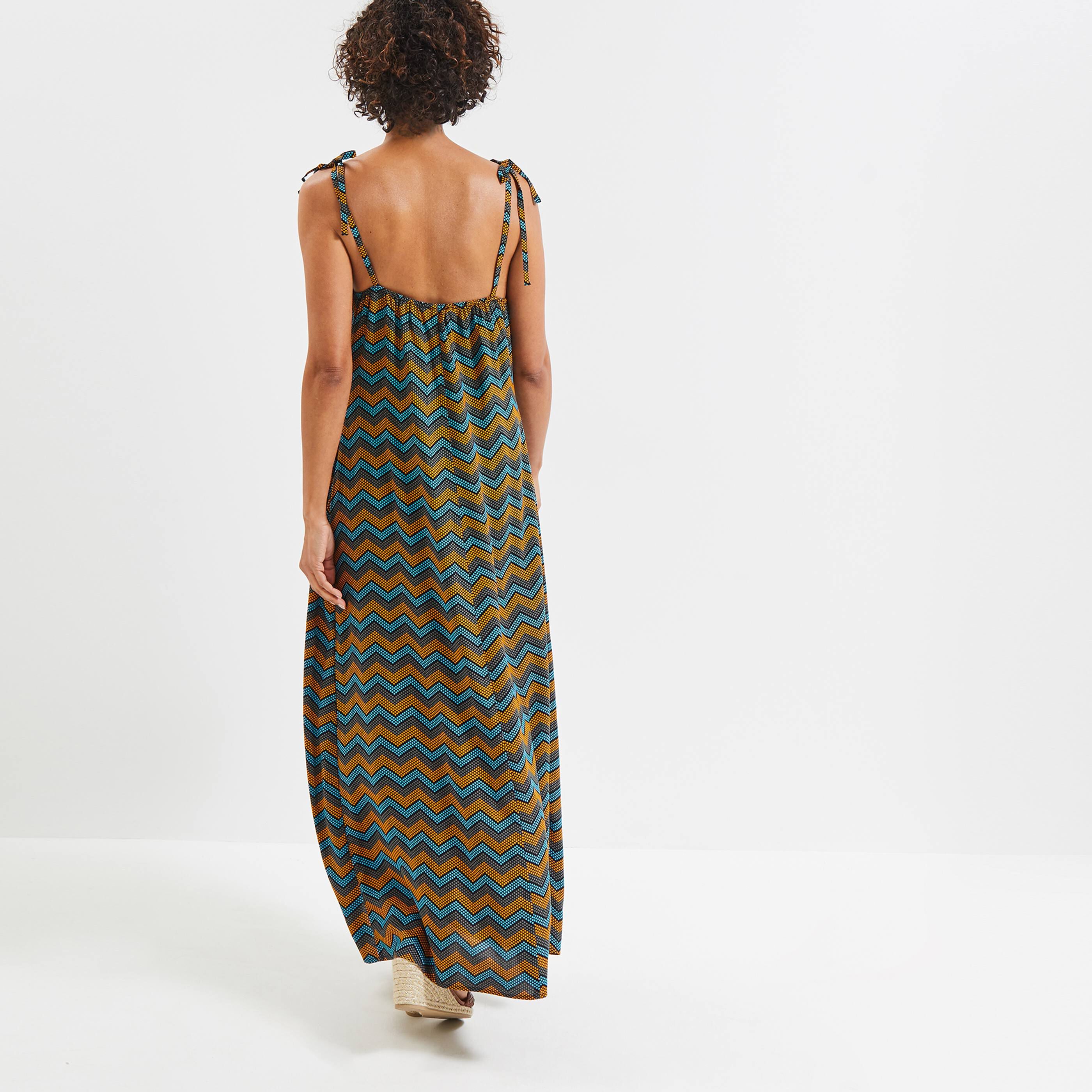 Robe longue femme - BLEU VERT