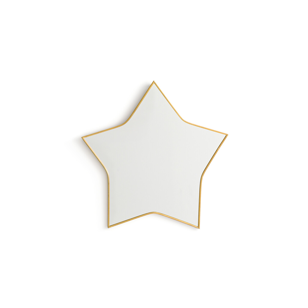 LA REDOUTE INTERIEURS<br>Espelho, modelo estrela, em latão, Uyova