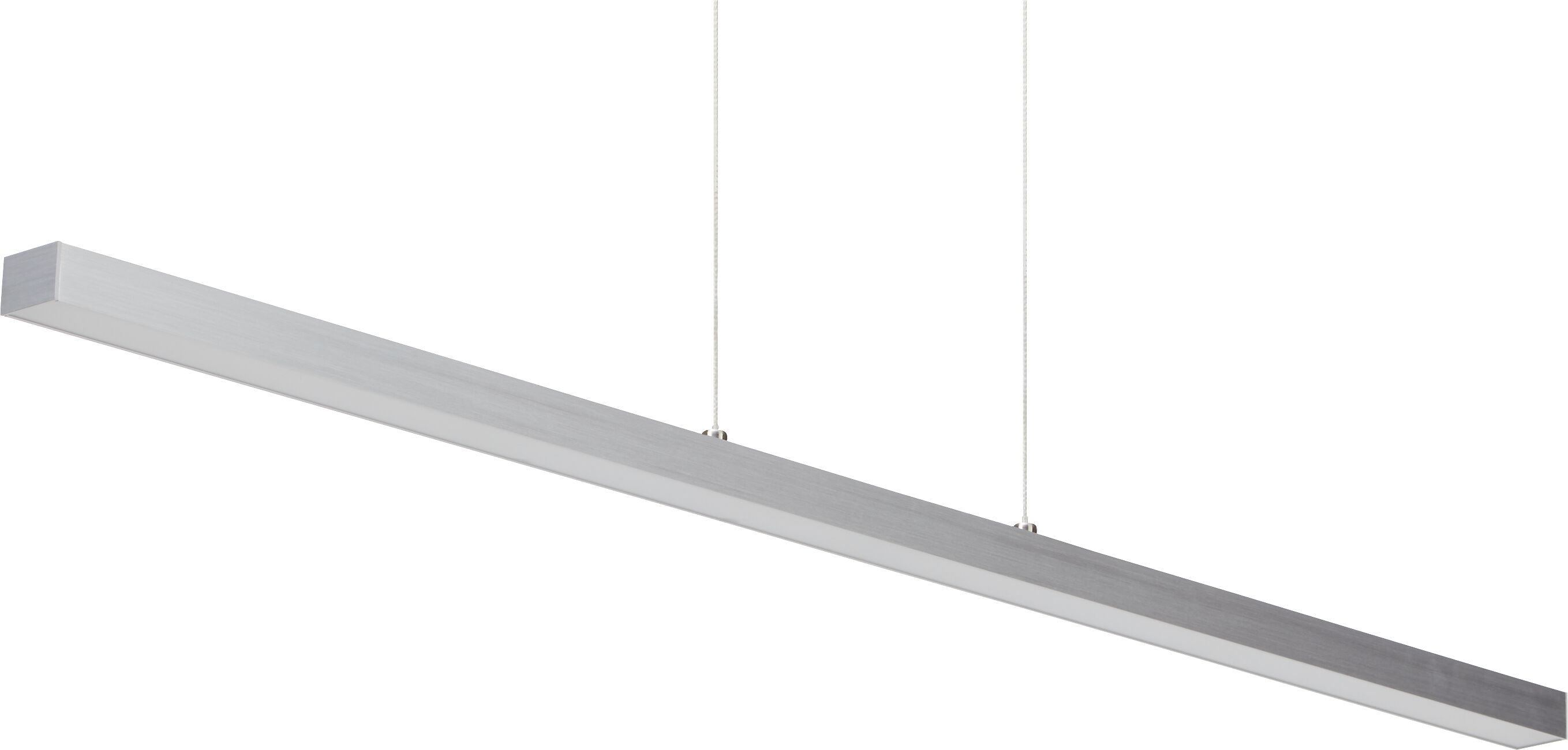 BAIDA Hängeleuchte - Silberfarbig / B: 96.0 cm x T: 3.5 cm x H: 150.0 cm
