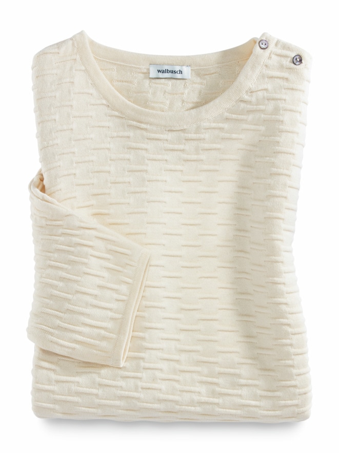 Kimono-Pullover Wellenstruktur