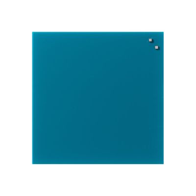 Naga - Tableau en verre - 45 x 45 cm - Bleu pétrole