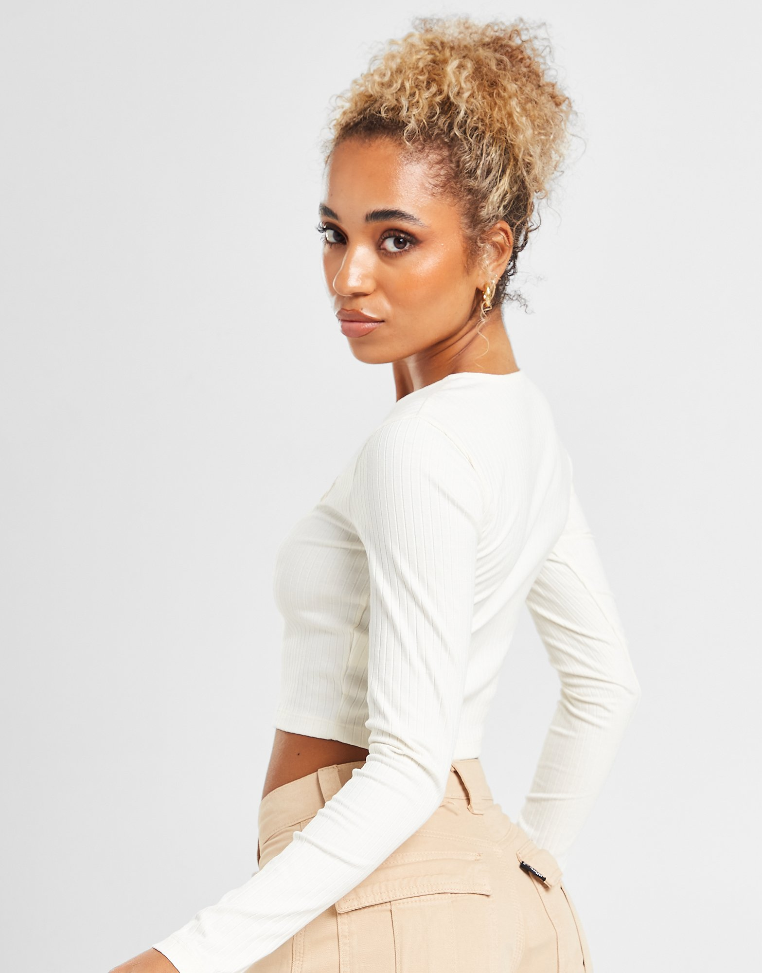 Puma Crop Top Manches Longues Femme