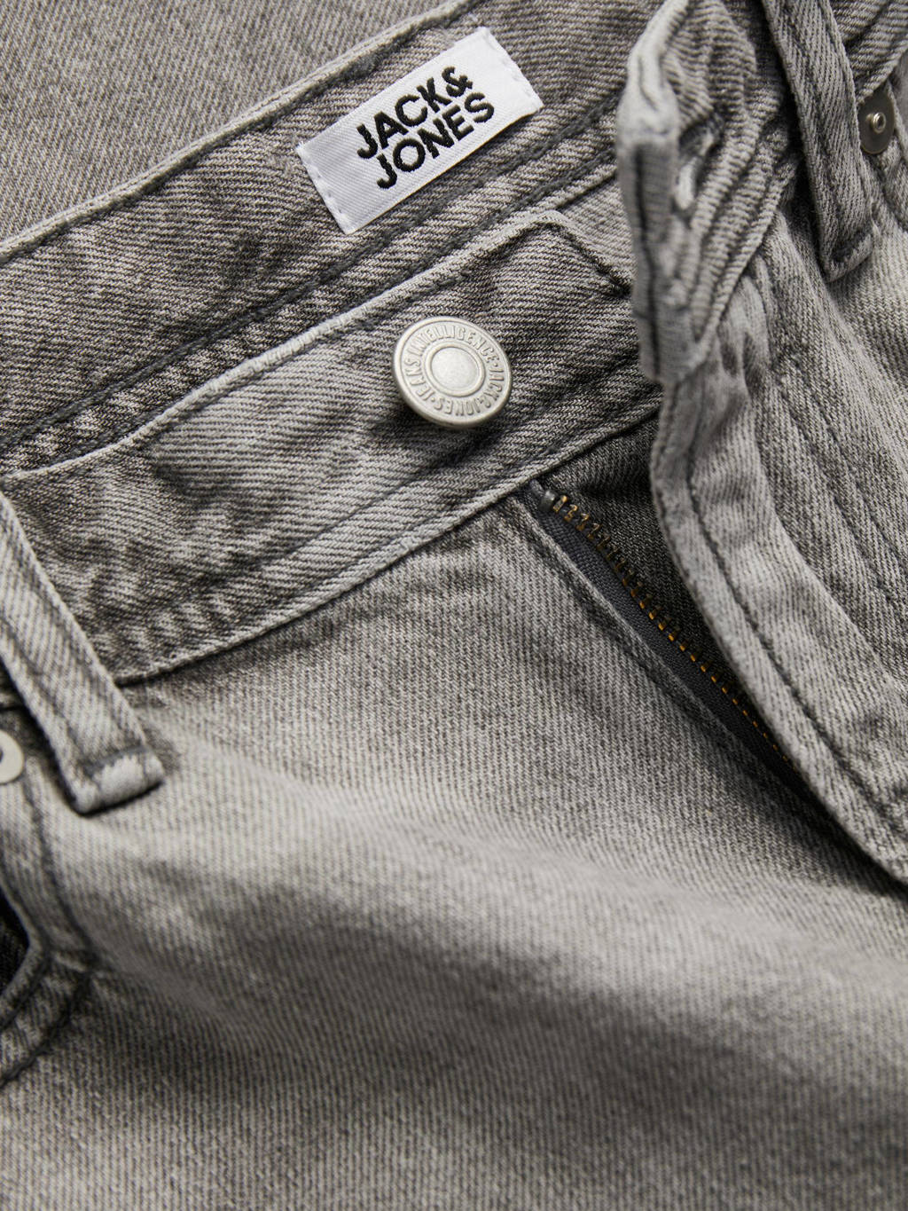JACK & JONES loose fit jeans JJICHRISgrijs