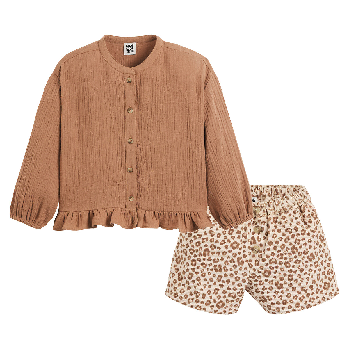 COLEÇÃO LA REDOUTE<br>Conjunto de 2 peças, blusa e shorts