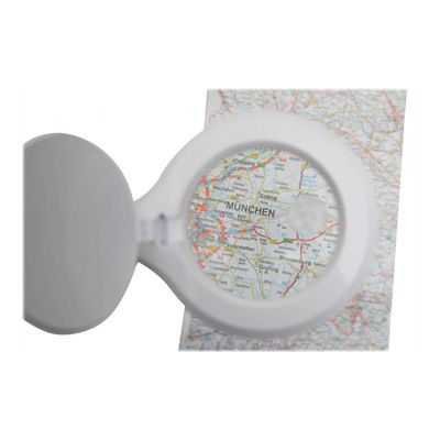 MAULiris - Lampe loupe à Led - 10 cm diamètre - agrandissement : 1.75x - 7 W - blanc