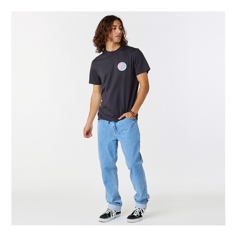 Rip Curl PASSAGE - Tee-shirt Homme washed black