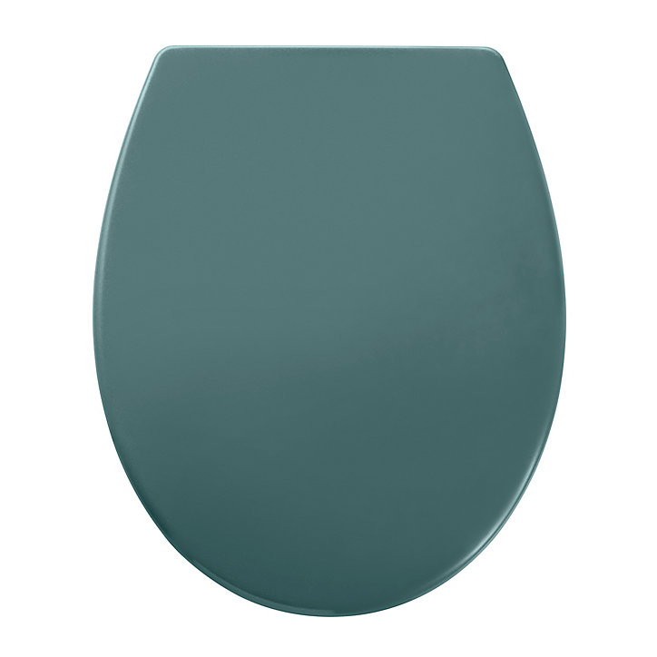 Abattant WC GoodHome Diani coloris vert en duraplast avec frein de chute