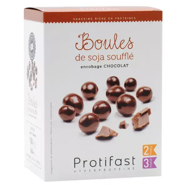 Bolinhas de soja com chocolate Protifast, 5 sachês