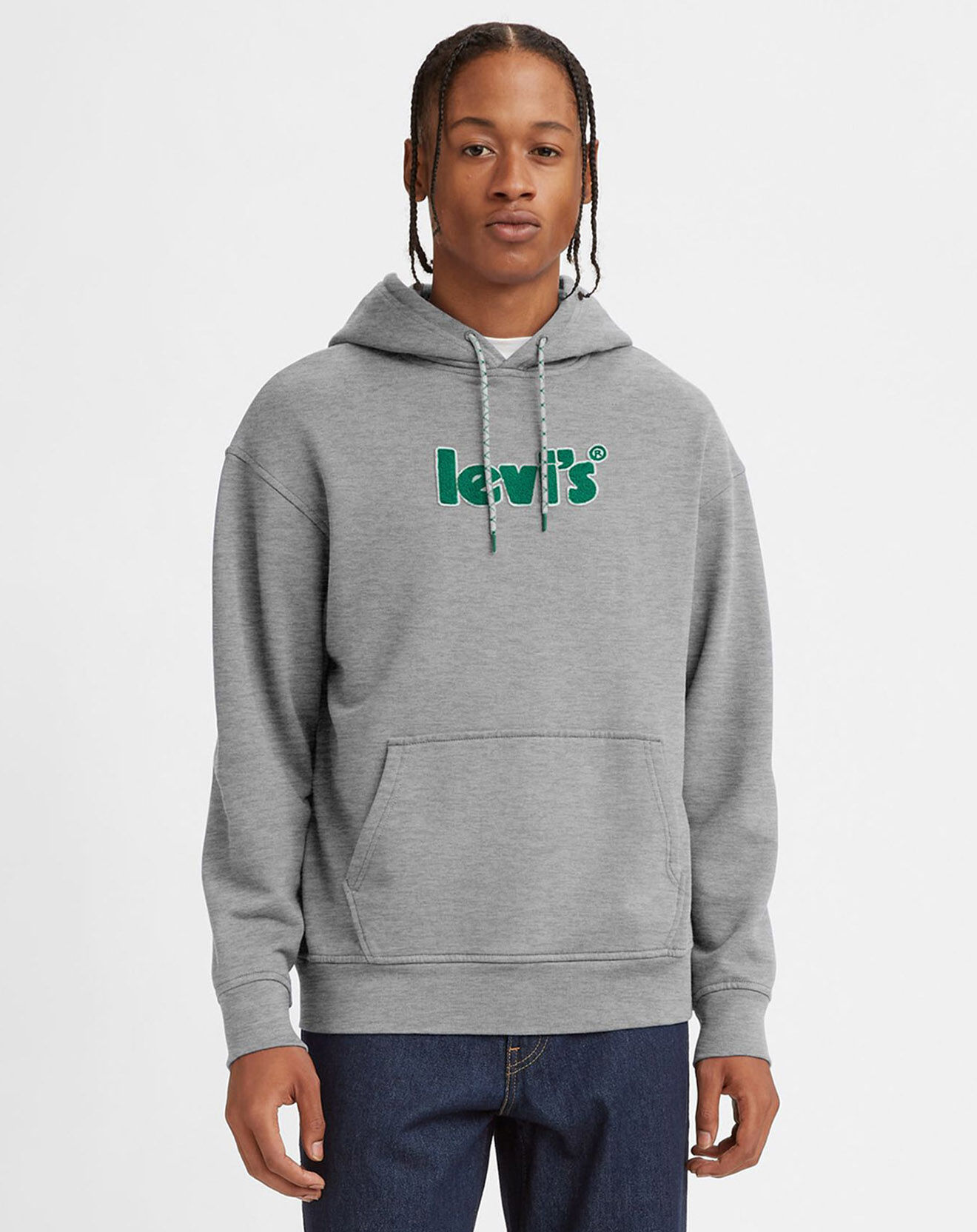 Levi's® Sweat à capuche relaxed Graphic Po gris