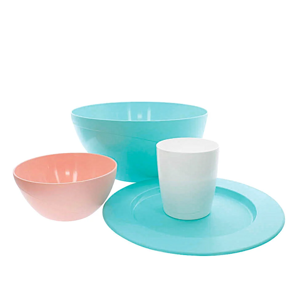 Assiette plastique coloré Ø 24 cm