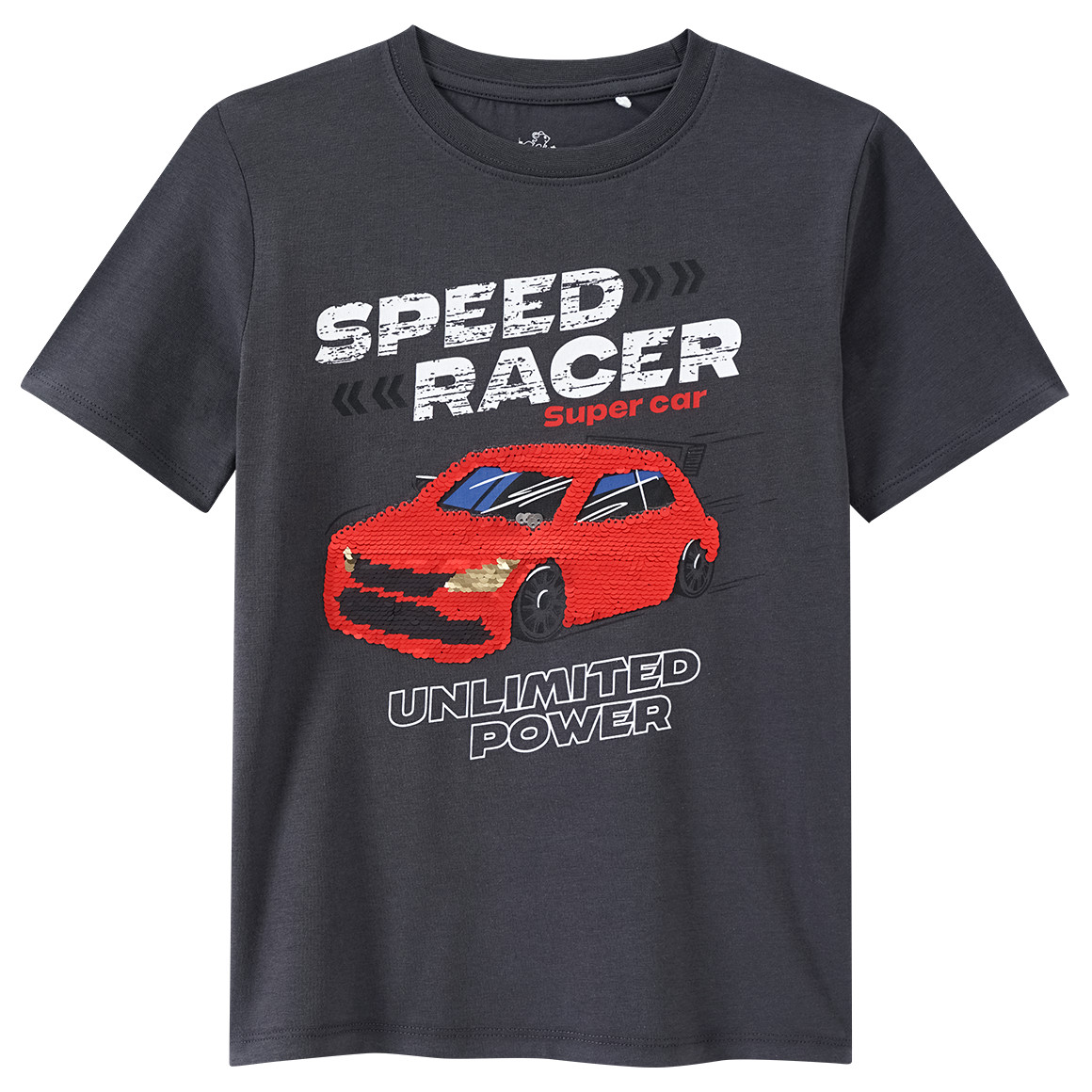 Topolino Jungen T-Shirt mit Wendepailletten dunkelgrau