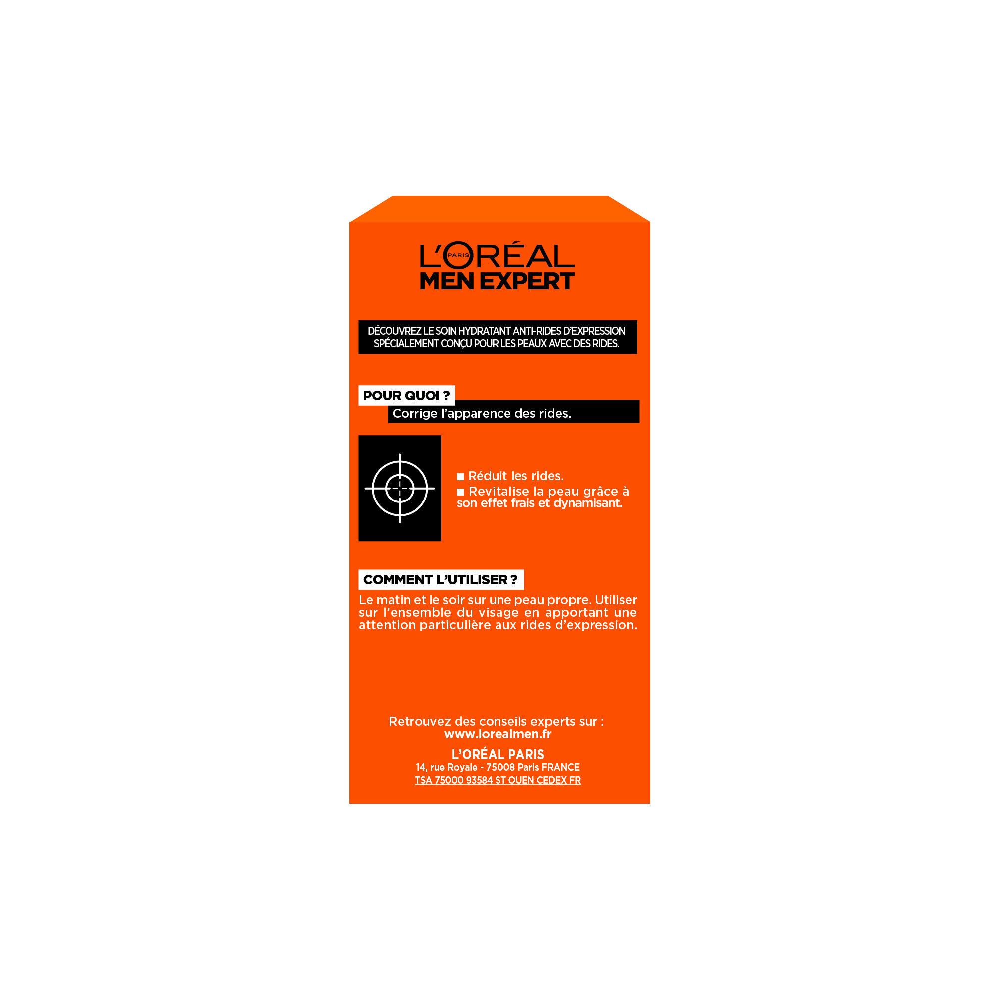 Men Expert Stop Rides Anti-Rides d'Expression · Soin Hydratant