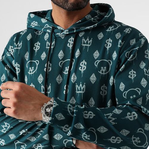 Sweat Capuche Lifestyle Maison De Couture 0070 Vert Bouteille
