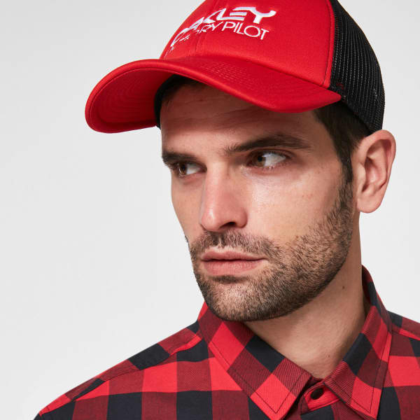 Casquette OAKLEY FACTORY PILOT TRUCKER HAT RED LINE