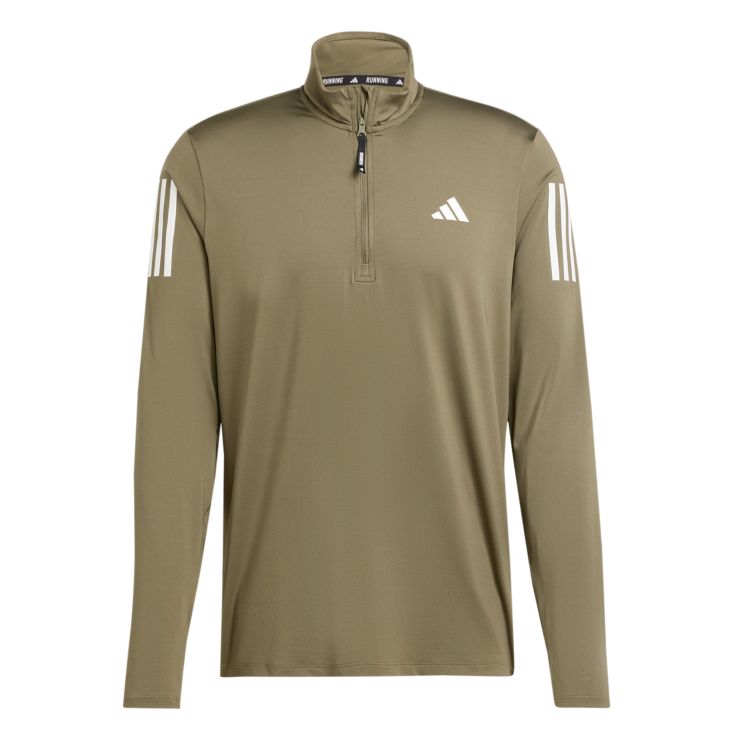AdidasOwn the Run Half-Zip Longsleeve - oliv