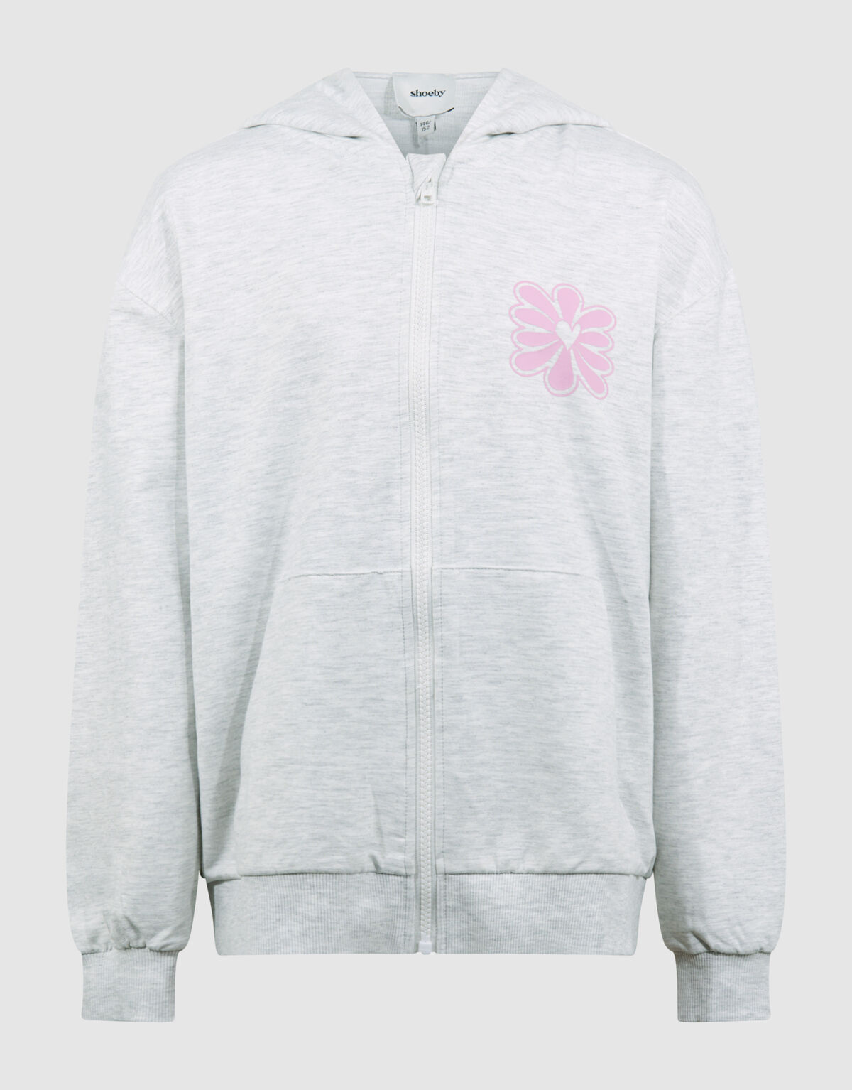 Bloem Artwork Vest Lichtgrijs