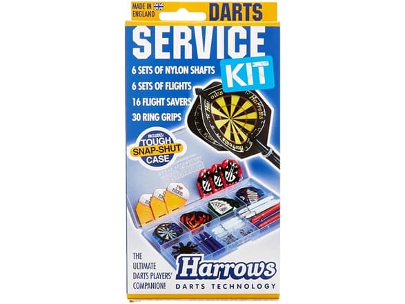Harrows Darts Darts Service Kit, Tilbehørsett, Flerfarget, 59 stykker