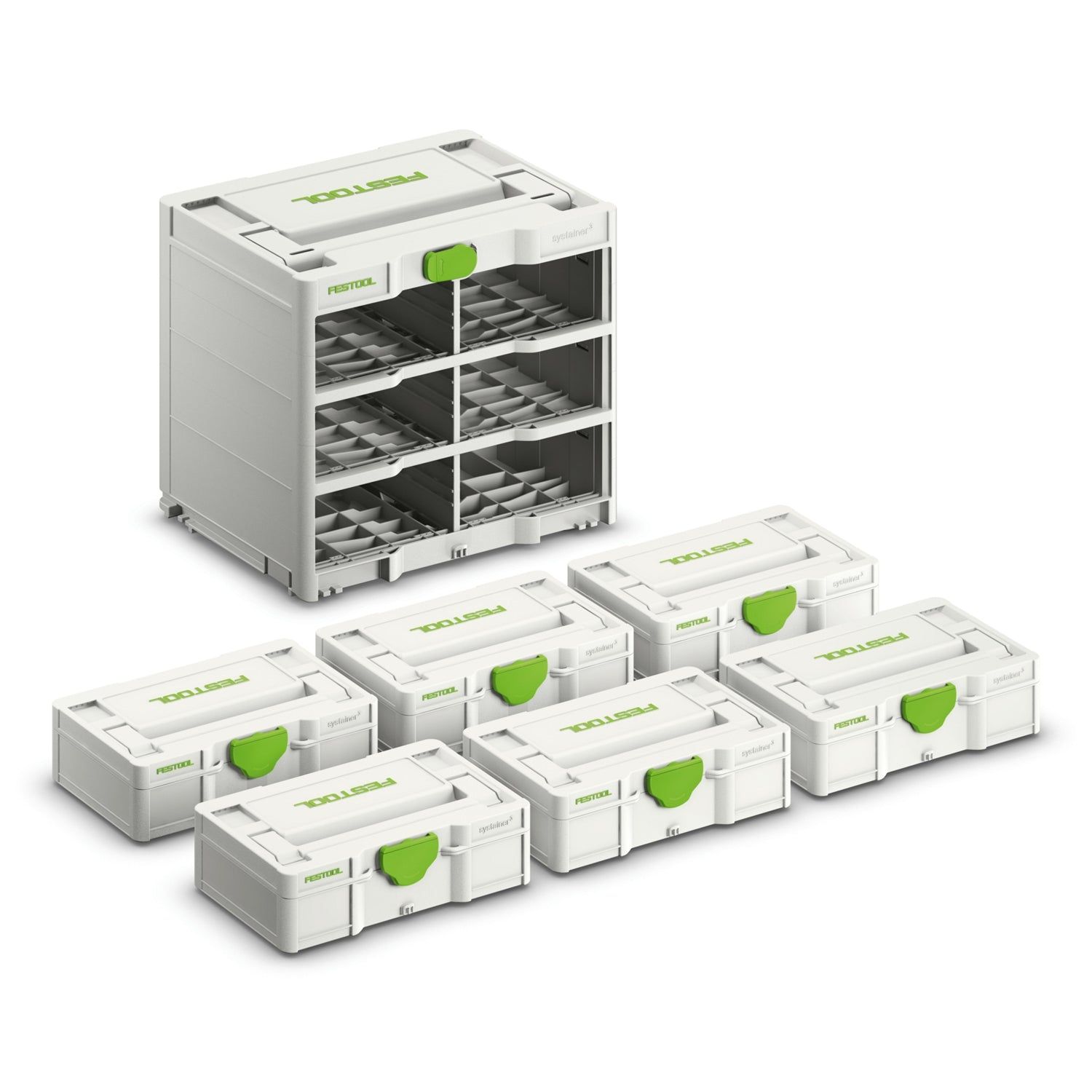 Festool SYS3-RK/6 M 337-Set Systainer³ Rack - 577816