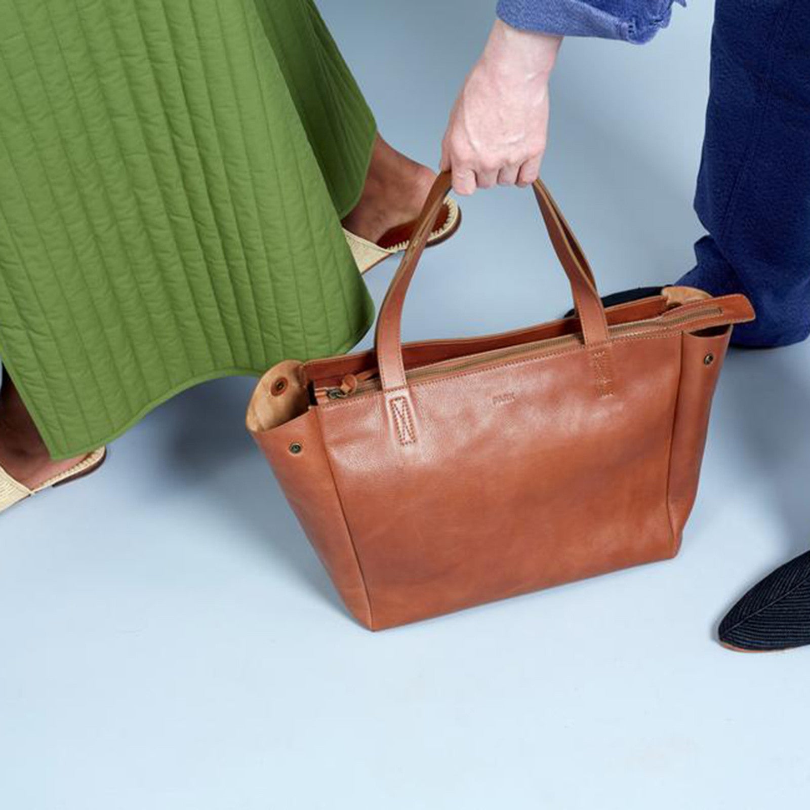 Tote Bag ZIP Brown
