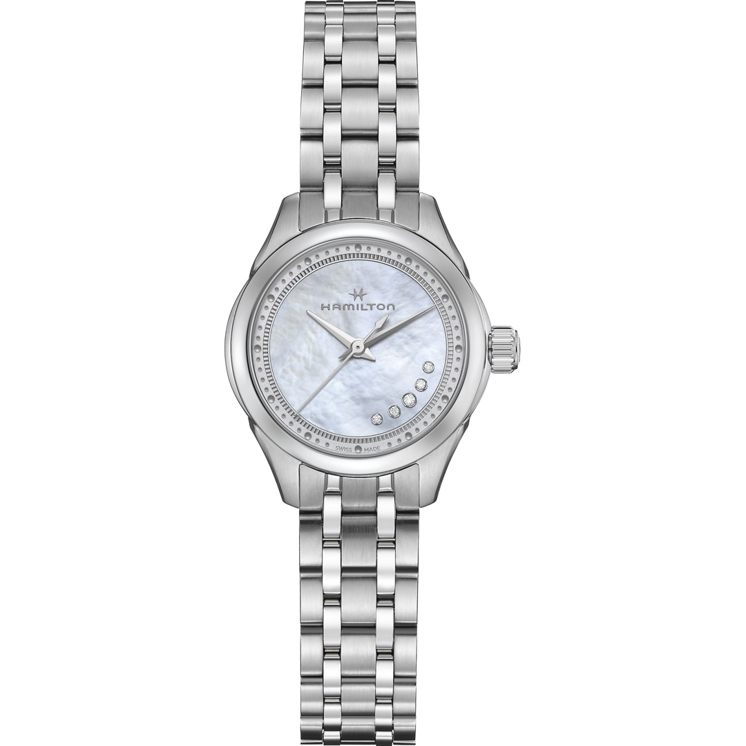 Hamilton Jazzmaster Lady Diamonds Perlmutt 26mm