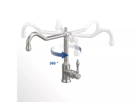 Robinet cuisine VILLEROY ET BOCH Avia 2.0 Acier massif