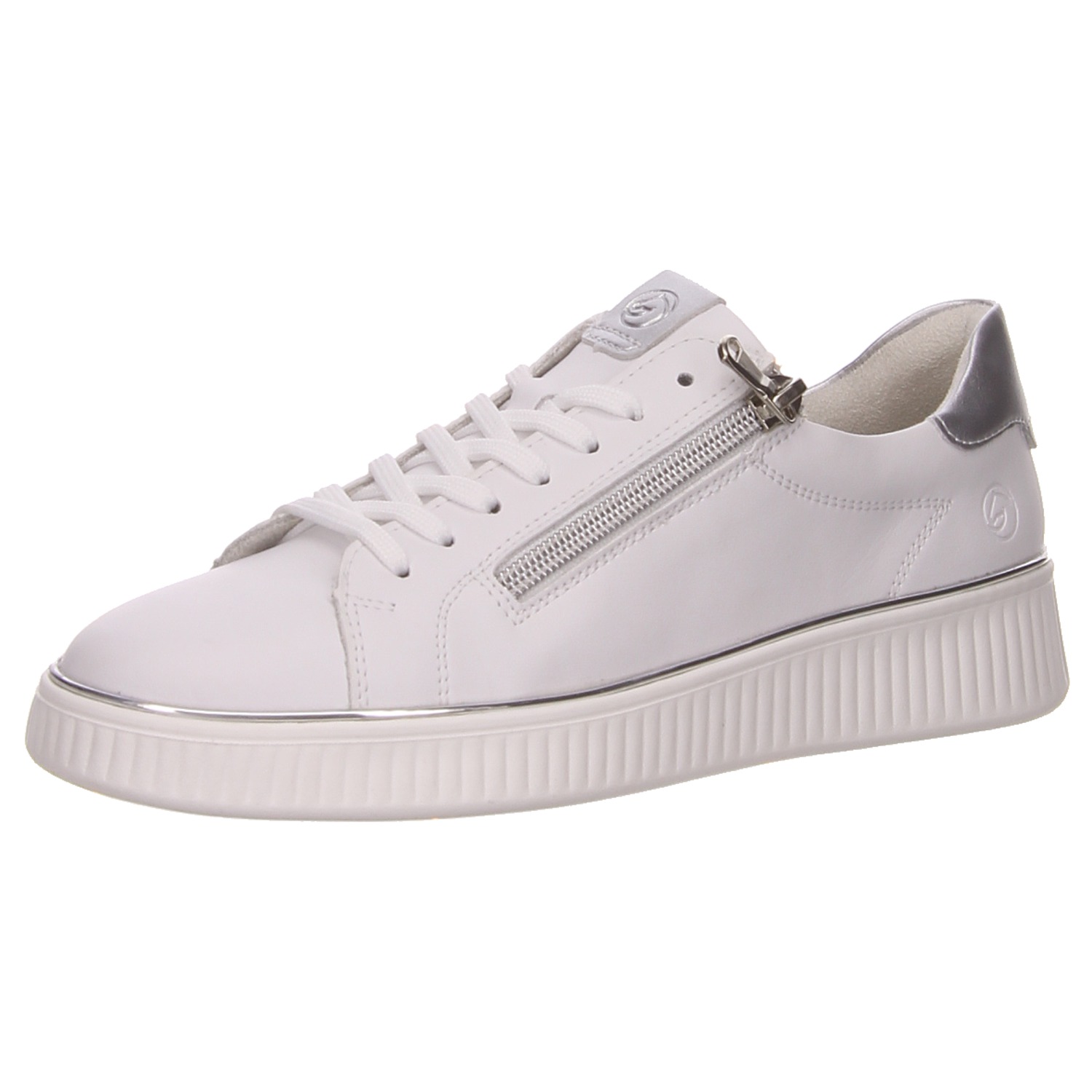 Remonte Schnürhalbschuh weiß weiss/weiss kombi