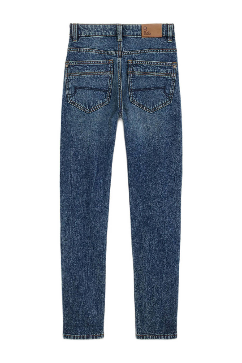 WE Fashion tapered fit jeans dark used denim