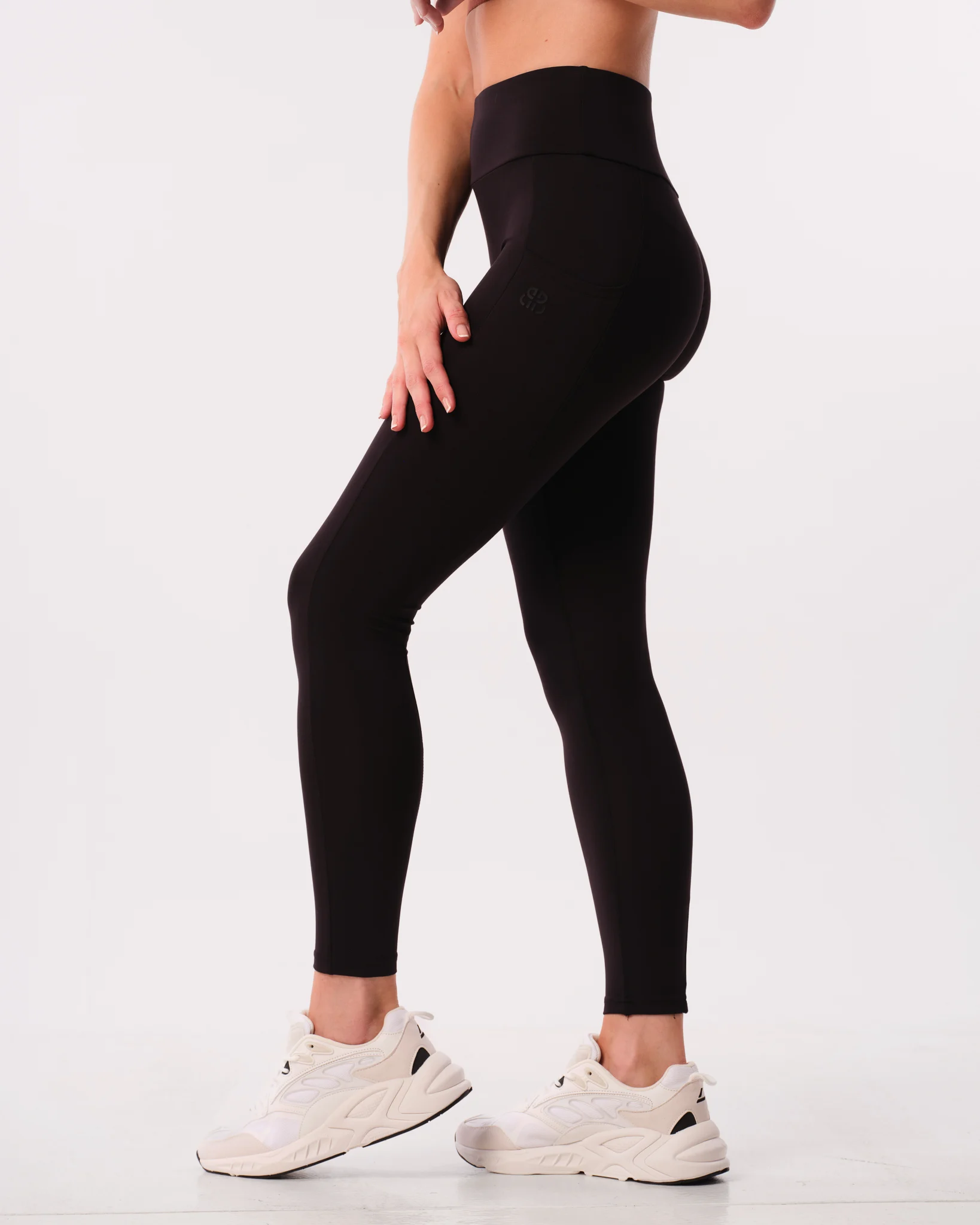 Bumpro Lively Scrunch Pocket Tights Black