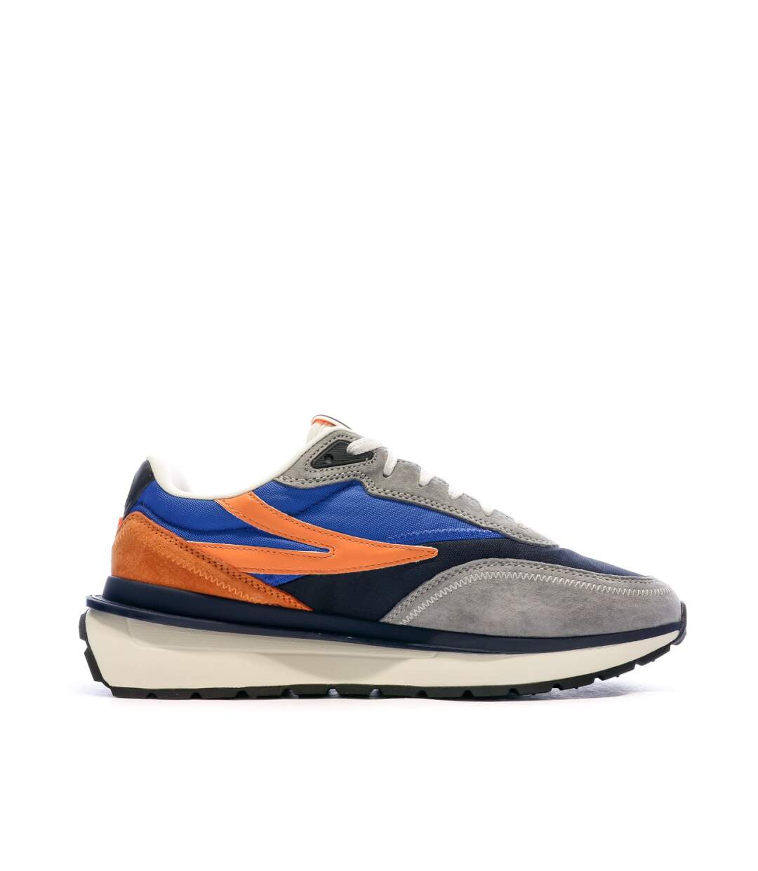Baskets Gris/Bleu/Orange Homme Fila Reggio