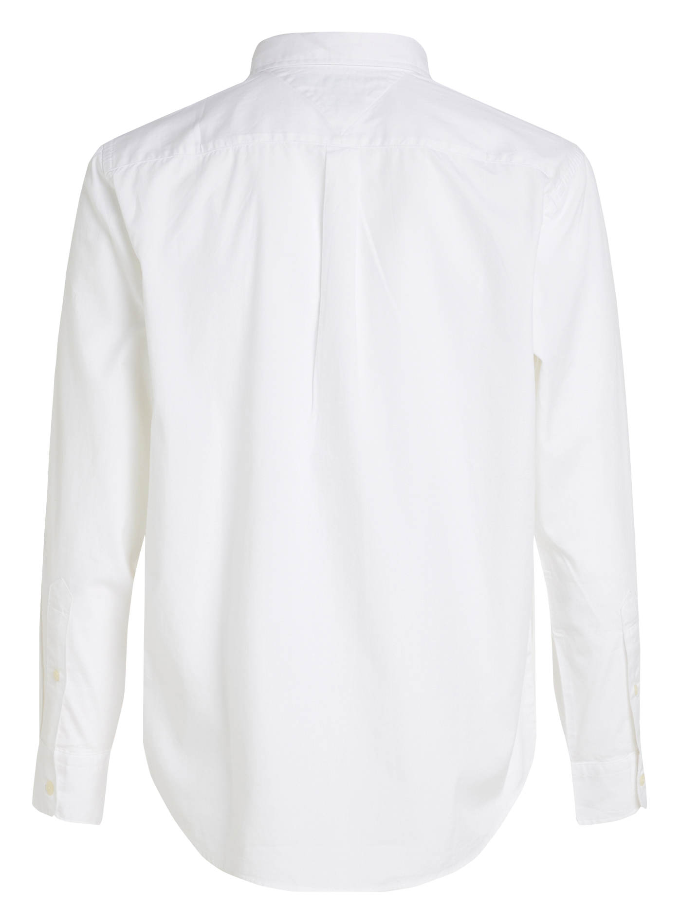 Chemise droite boutonnée en coton | Blanc